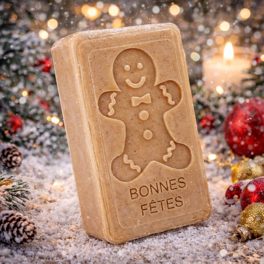 Gingerbread Man Christmas French Soap 125g — product