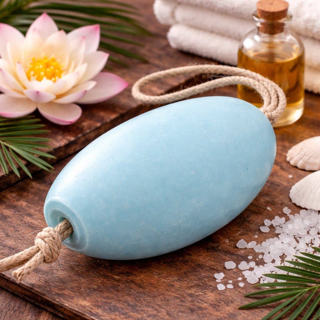 Lotus Blossom 240g Rotating French Soap with Rope — product
