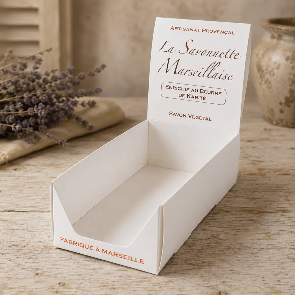 Countertop Display Boxes for 100g–125g Soaps — Pack of 10