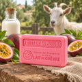Passion Fruit 100g French goat’s milk soap with passion fruit, goat’s milk and a goat