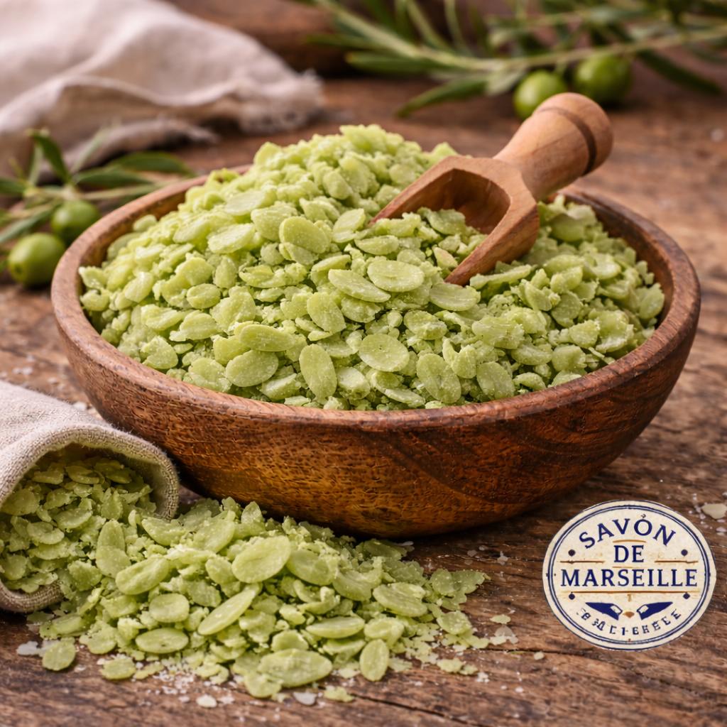 Savon de Marseille Olive Soap Flakes 15kg — Wholesale Bag