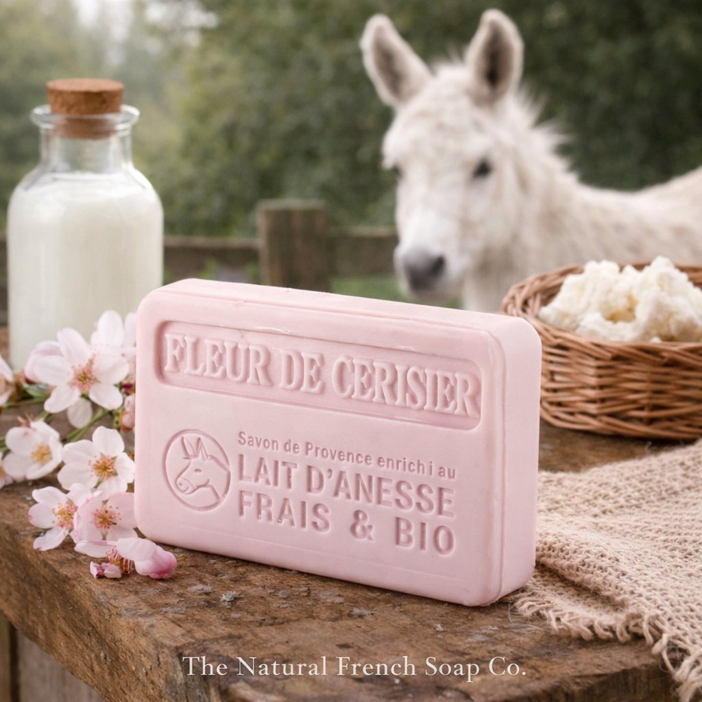 Cherry Blossom Organic Donkey Milk Soap 100g — Wholesale Box
