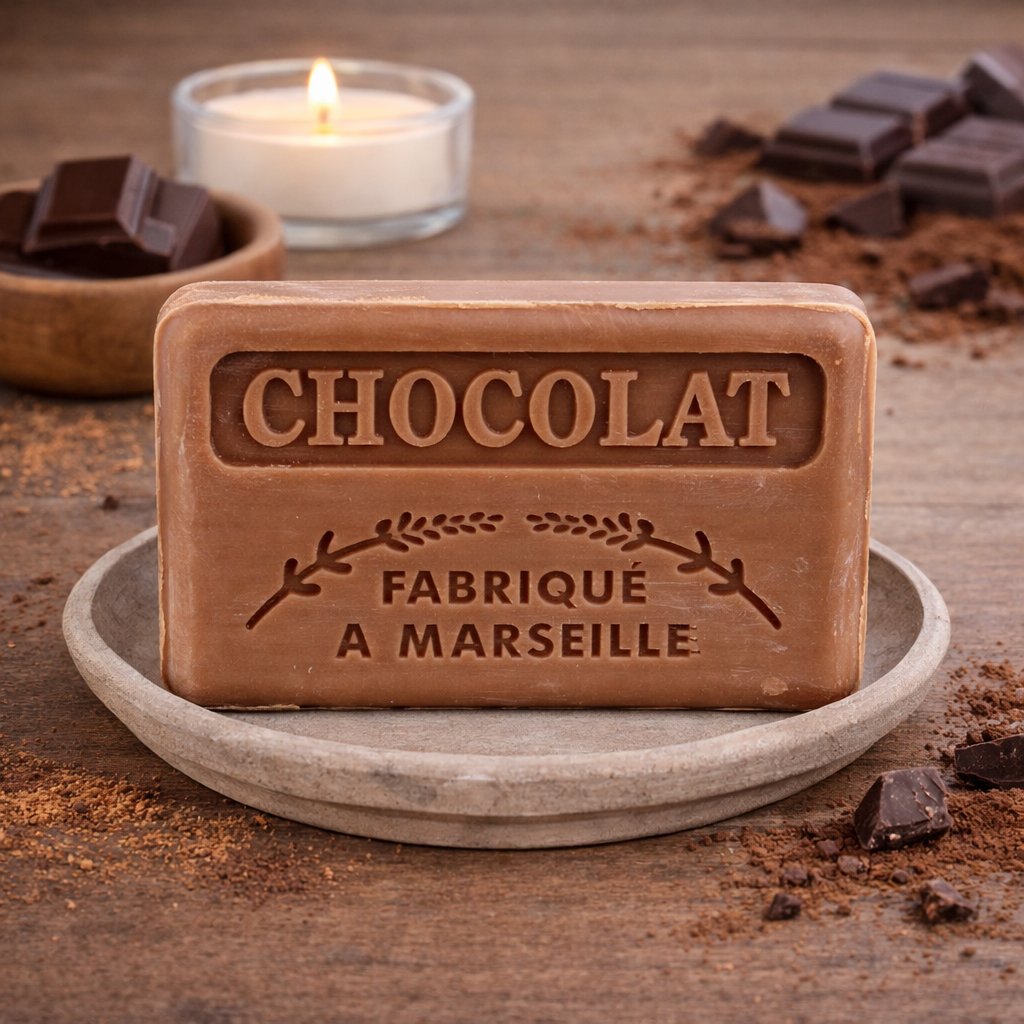 Chocolate French Soap 125g — Wholesale Box