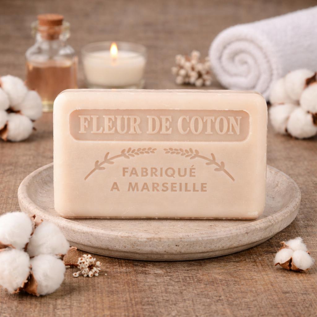 Cotton Flower French Soap 125g — Wholesale Box