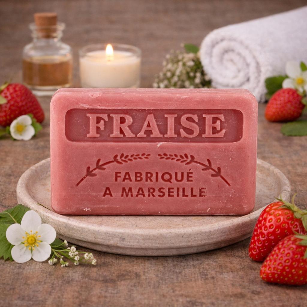 Strawberry French Soap 125g — Wholesale Box