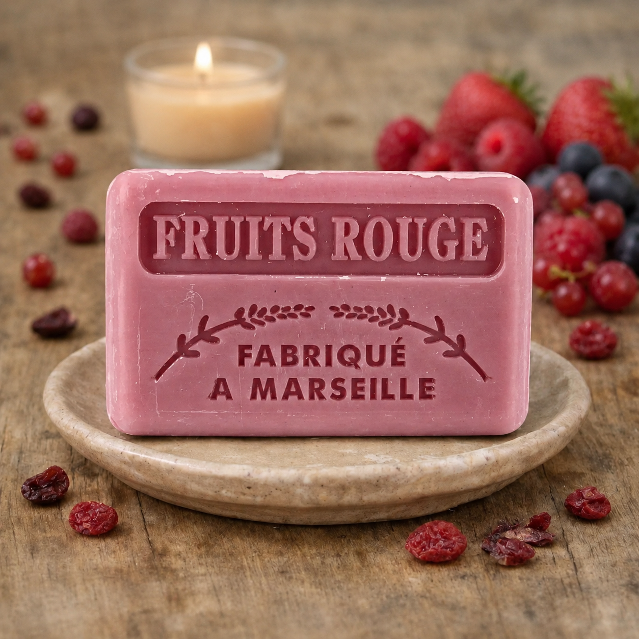 Red Fruits French Soap 125g — Wholesale Box