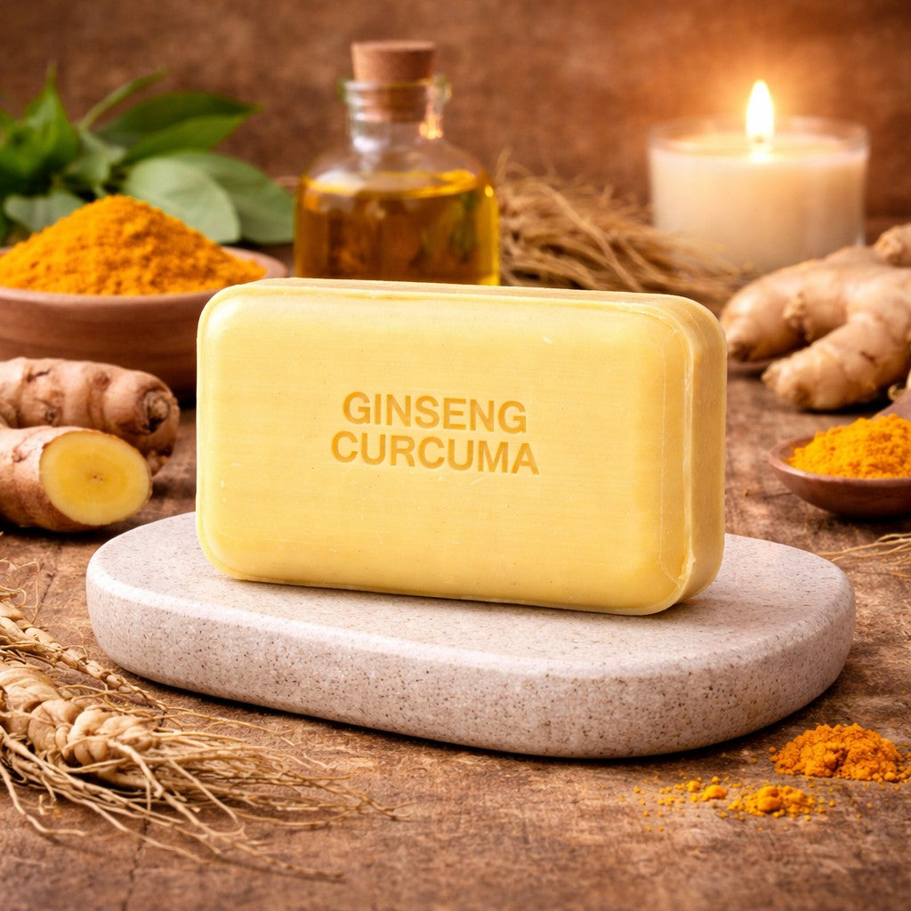125g Aleppo Soap with Ginseng & Turmeric — Wholesale Box