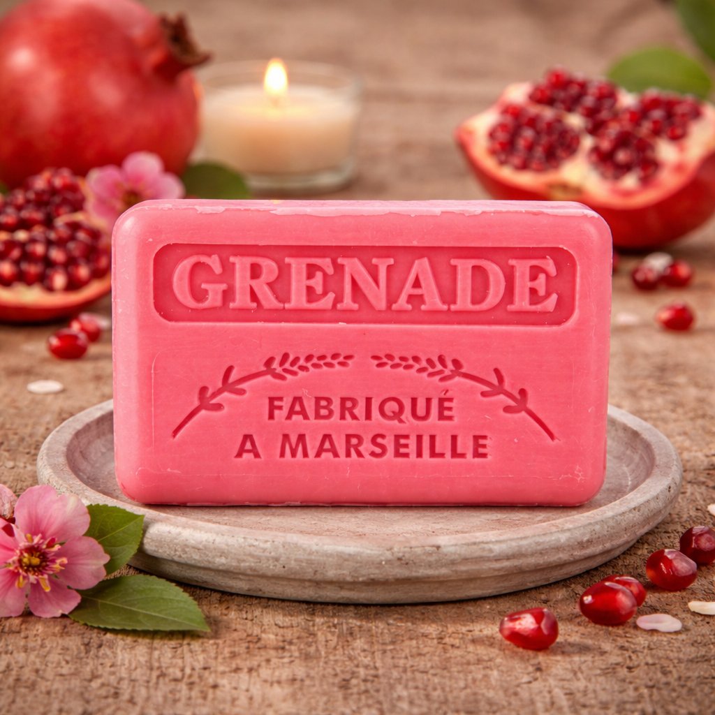 Pomegranate French Soap 125g — Wholesale Box