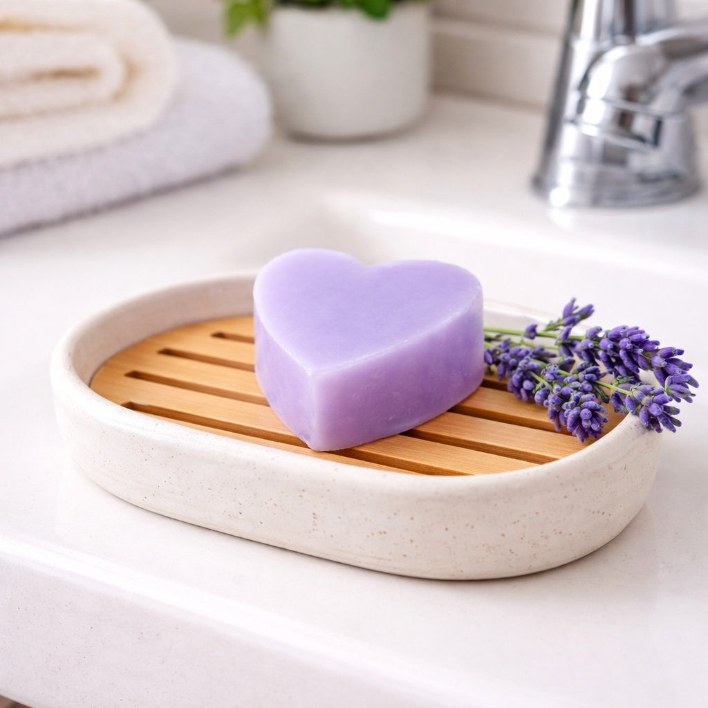 Lavender Heart Gift Soap 30g — Wholesale Box