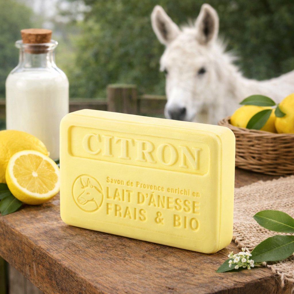 Lemon Organic Donkey Milk Soap 100g — Wholesale Box