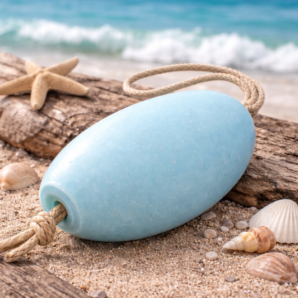 Marine 240g Rotating French Soap with Rope — Wholesale Box