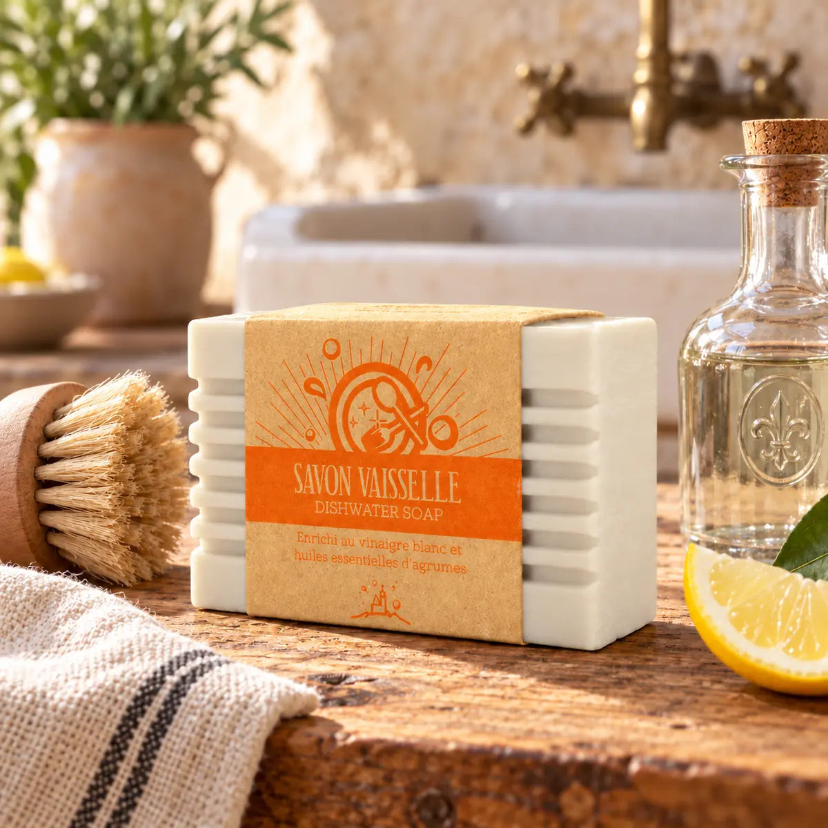 Natural Dishwashing Soap Bar — Wholesale Box of 24