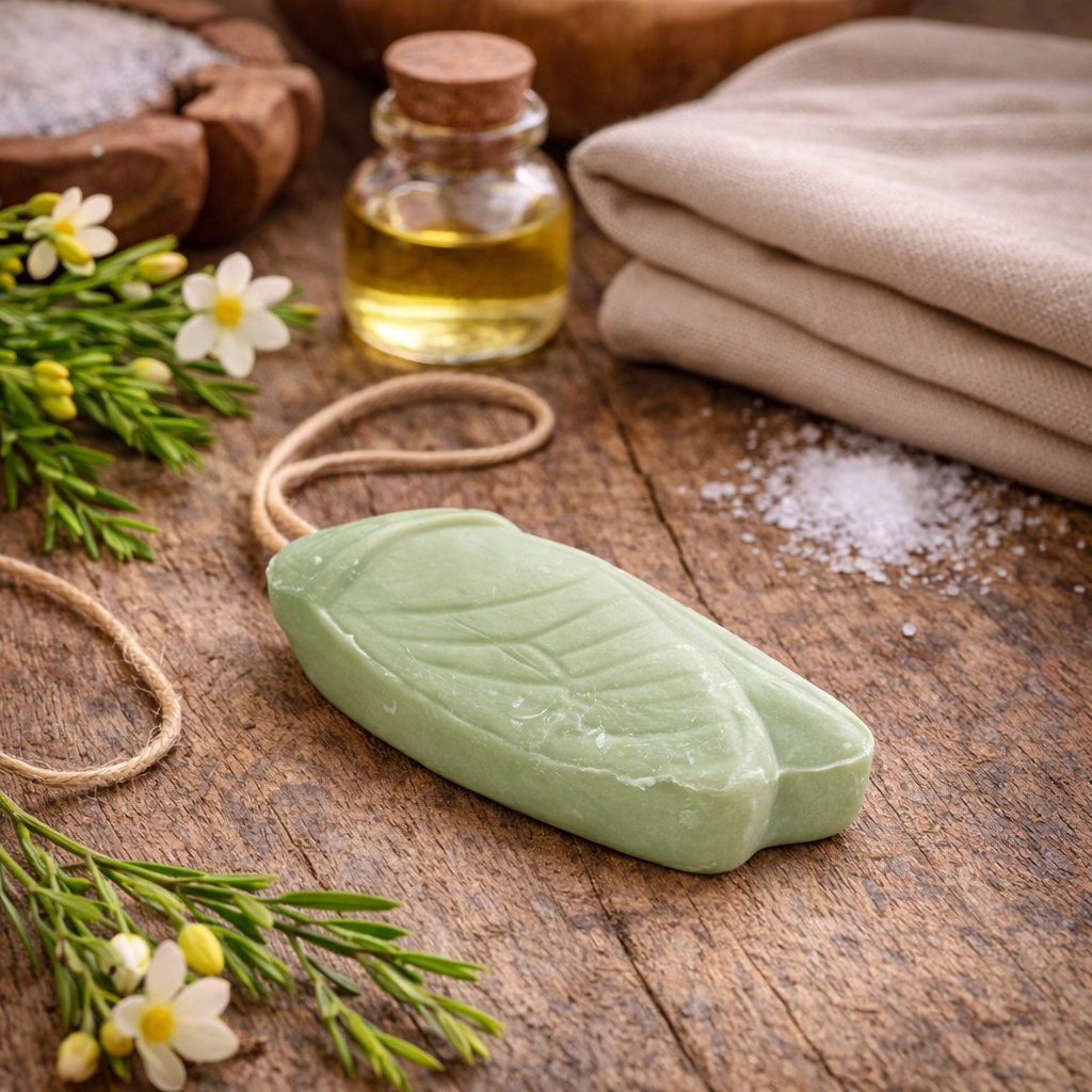 Olive Cicada Soap on a Rope 125g — Wholesale Box