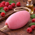 Raspberry 240g Rotating French Soap with Rope — Wholesale Box