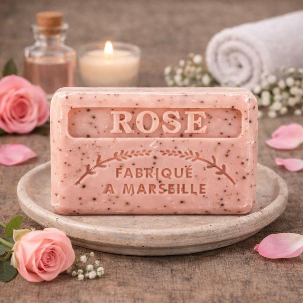 Crushed Rose French Soap 125g — Wholesale Box