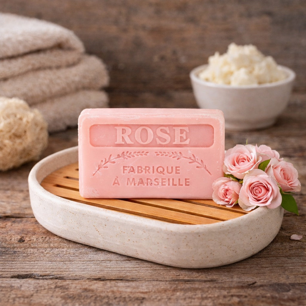 Rose French Guest Soap 60g — Wholesale Box