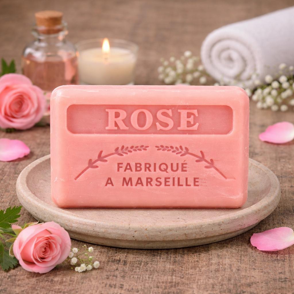 Rose French Soap 125g — Wholesale Box