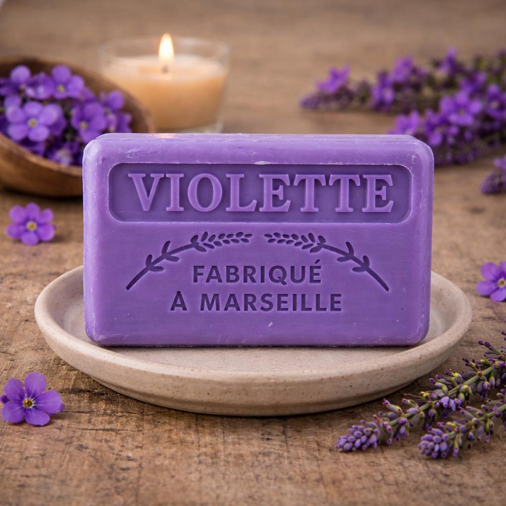 Violet French Soap 125g — Wholesale Box